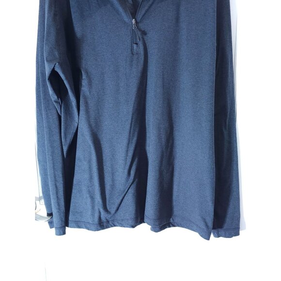 Men's Storm Creek 1/4 Zip Long Sleeve Pullover Shirt 2XL Blue Lightweight - Picture 6 of 8